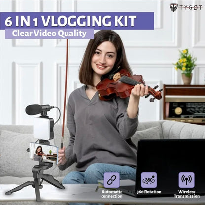 Basics 6-in-1 Vlogging Kit for All Phones
