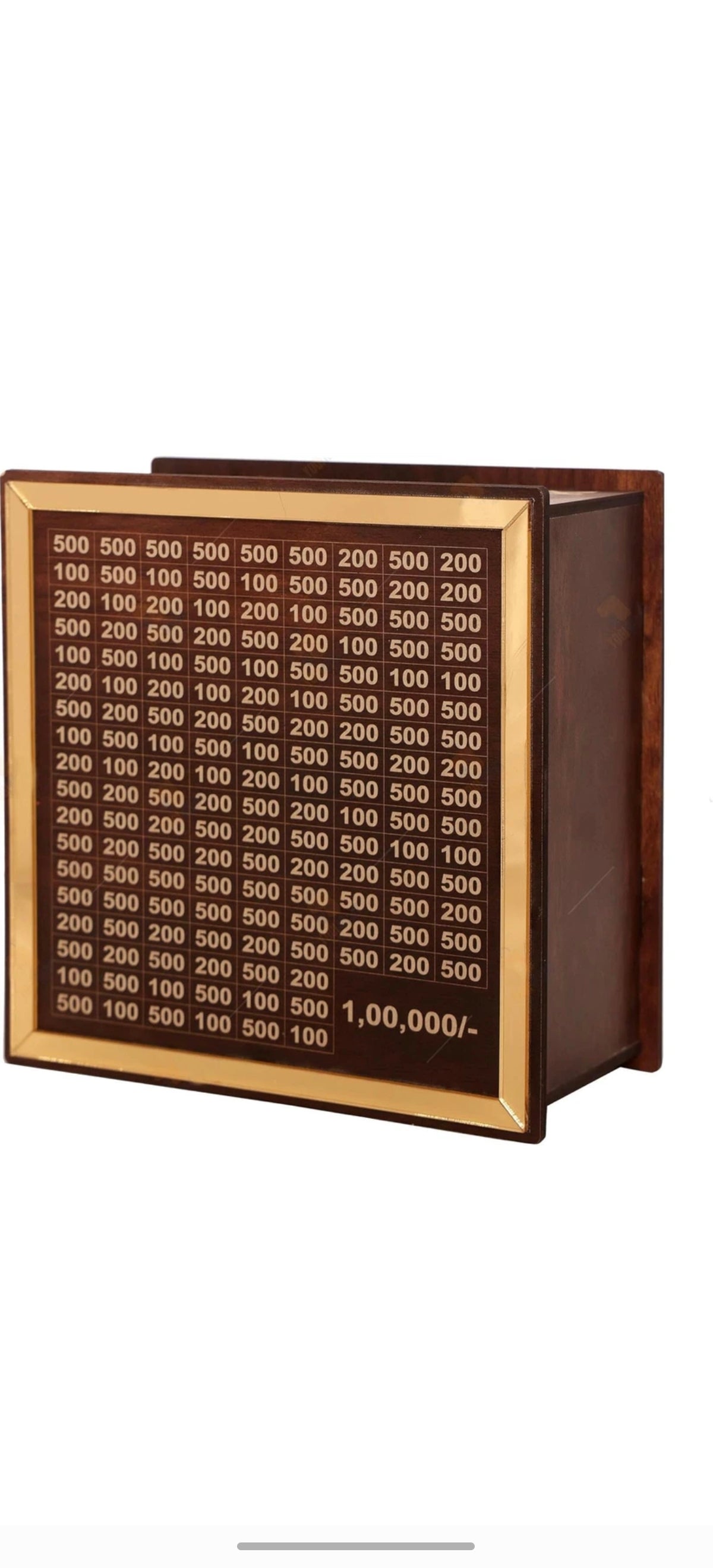 Luxury ₹1,00,000 Savings Challenge Frame