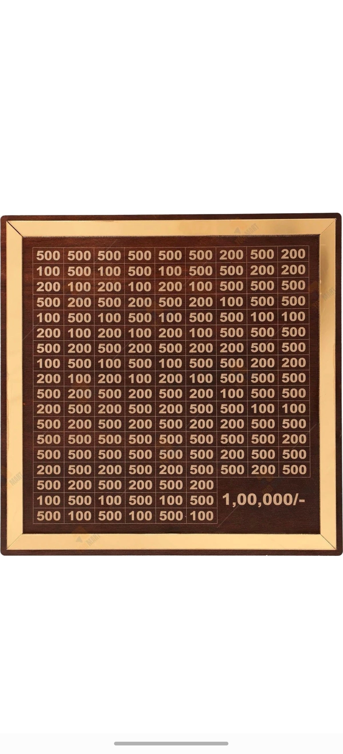 Luxury ₹1,00,000 Savings Challenge Frame