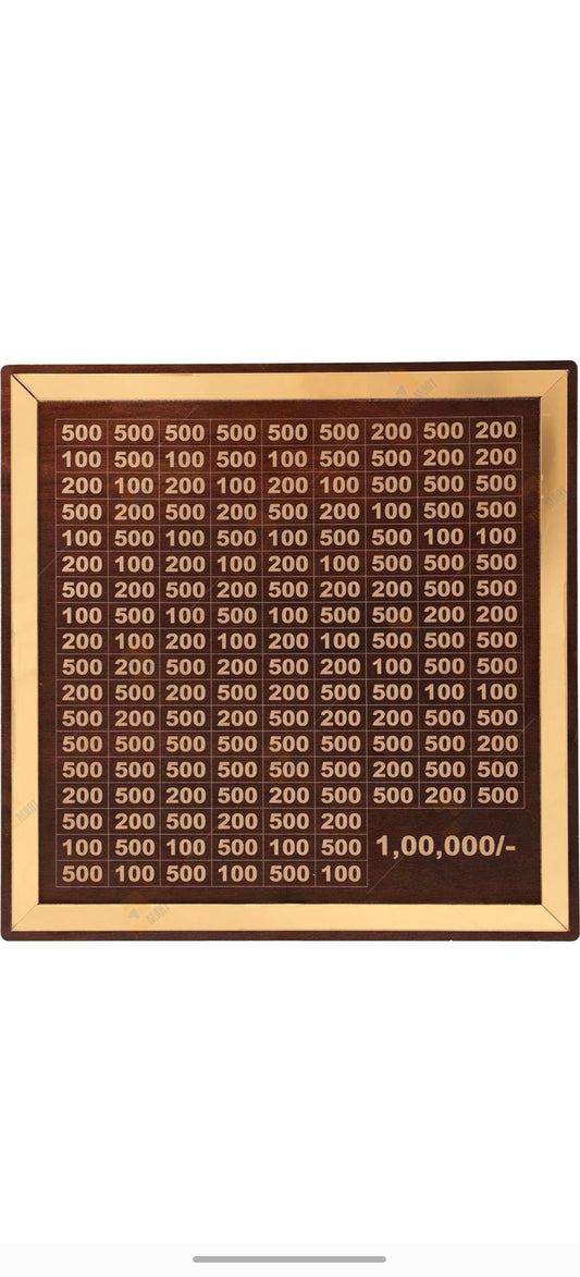 Luxury ₹1,00,000 Savings Challenge Frame