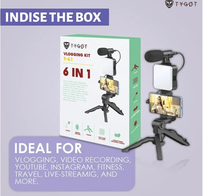 Basics 6-in-1 Vlogging Kit for All Phones